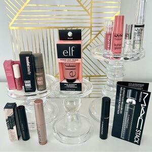 10pc Travel Makeup Set | Rare Beauty + Fenty + MAC + Huda + Armani + Tower 28